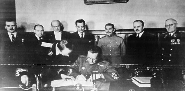 The signing of the treaty of Friendship Mutual Assistance