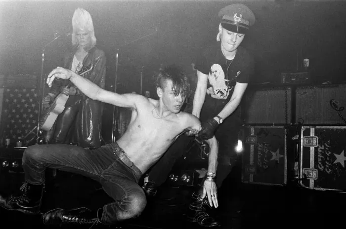 Framed Print : Sigue Sigue Sputnik in concert. 28th Feb 1986