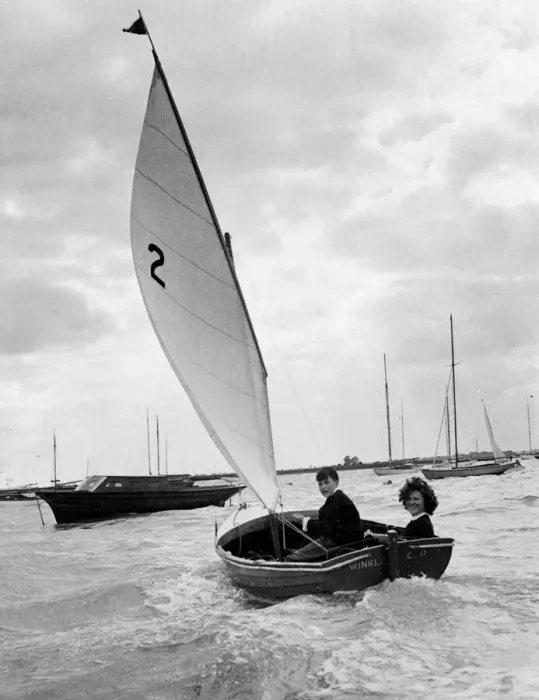 Framed Print : Simon Tooth aged 14 and Jeanette Meakin aged 18 members of the Corinthian Otters Framed Print : Simon Tooth aged 14 and Jeanette Meakin aged 18 members of the Corinthian Otters