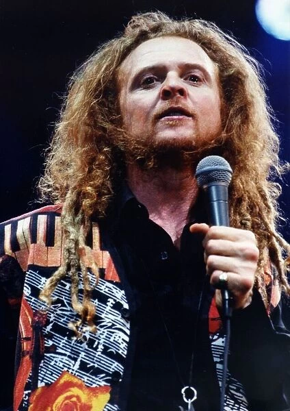 Simply Red singer Mick Hucknell in concert at the NEC, Birmingham
