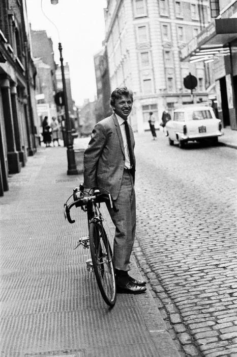 Framed Print : Singer and actor Tommy Steele riding his bicycle. 5th April 1963 Framed Print : Singer and actor Tommy Steele riding his bicycle. 5th April 1963