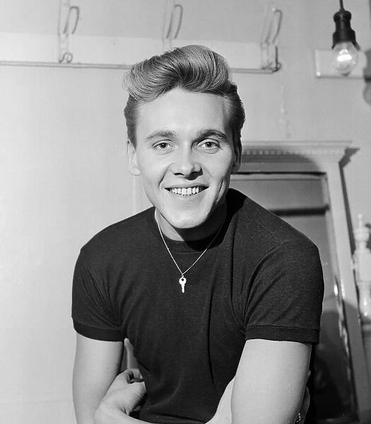 Singer Billy Fury at Idols on parade show at the Hippodrome, Manchester