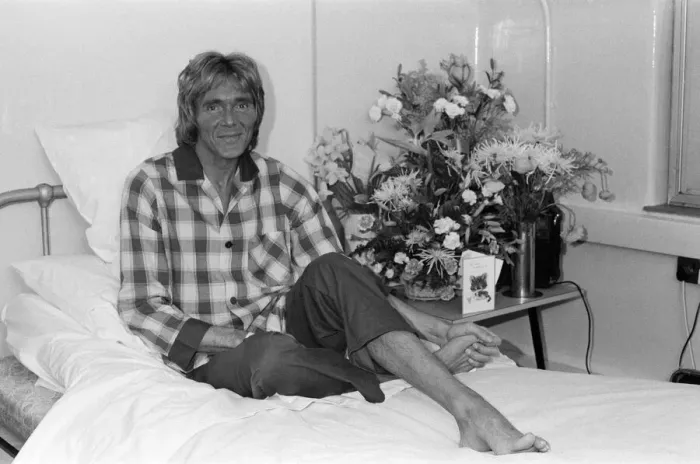 Framed Print : Singer Billy Fury recovering in hospital after he collapsed with heart and kidney trouble