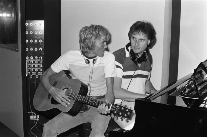 Framed Print : Singer Billy Fury is back rehearsing new tunes, pictured recording at the Eden Studios Framed Print : Singer Billy Fury is back rehearsing new tunes, pictured recording at the Eden Studios
