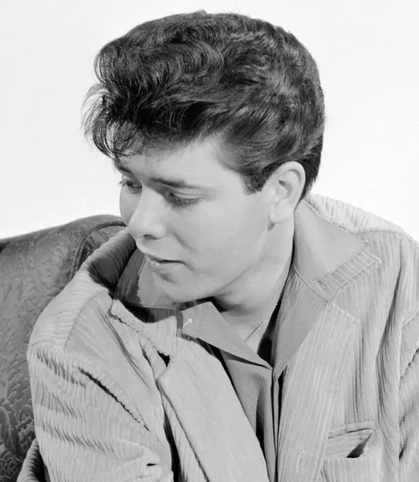 Framed Print : Singer Cliff Richard seen here in the Reveille studio Circa 1959 Framed Print : Singer Cliff Richard seen here in the Reveille studio Circa 1959