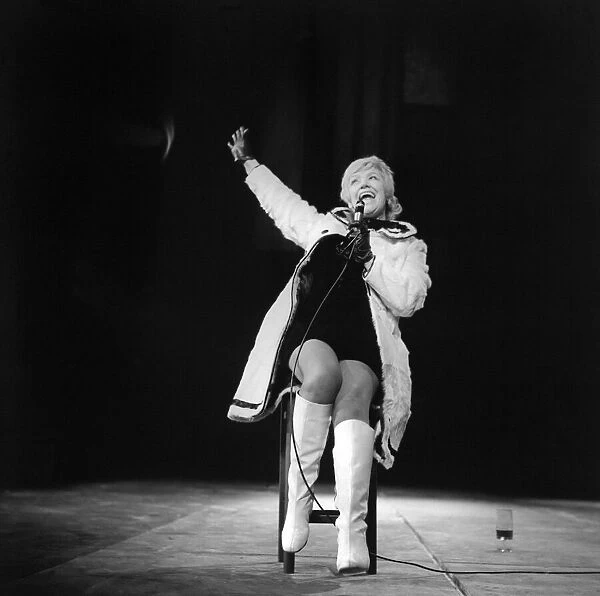 Singer Dorothy Squires performing at the City Hall, Newcastle on 23rd January 1971