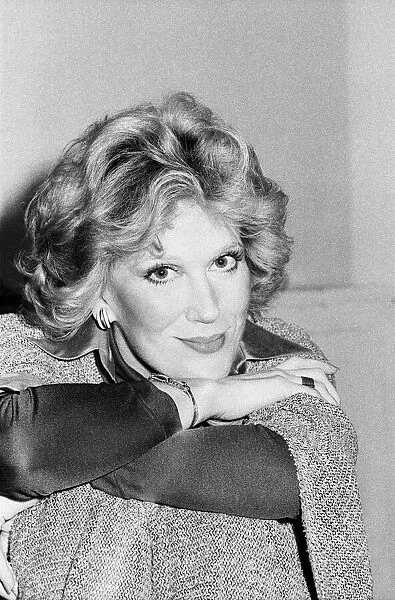 Singer Dusty Springfield pictured a t a photocall at the Savoy Hotel in London