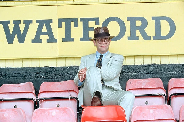 Singer Elton John is back at Watford promising to do what he can to lift the Second