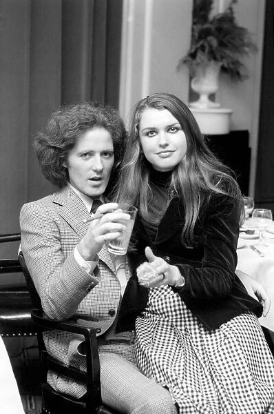 Singer Gilbert O Sullivan and girl friend Gynt Hoffman. October 1975 S75-5539-001