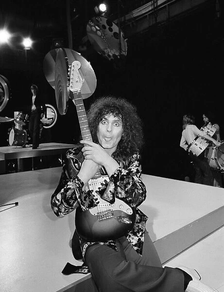 Singer and guitarist Marc Bolan of the glam rock group T-Rex