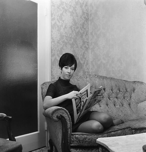 Singer Helen Shapiro pictured at her home. 5th March 1967