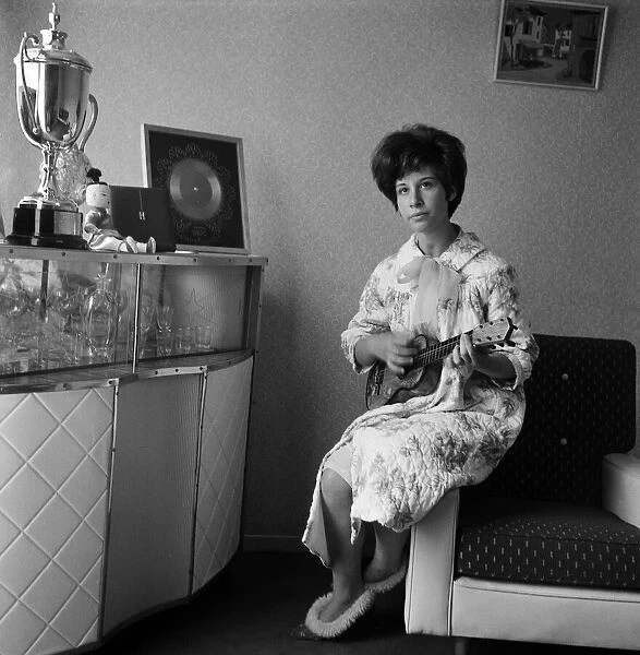 Singer Helen Shapiro pictured at her home. 24th May 1962