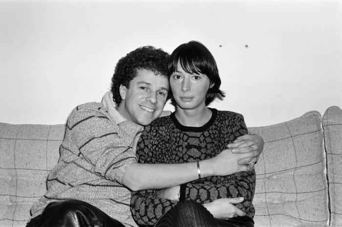Framed Print : Singer Leo Sayer and his wife Jan. January 1984