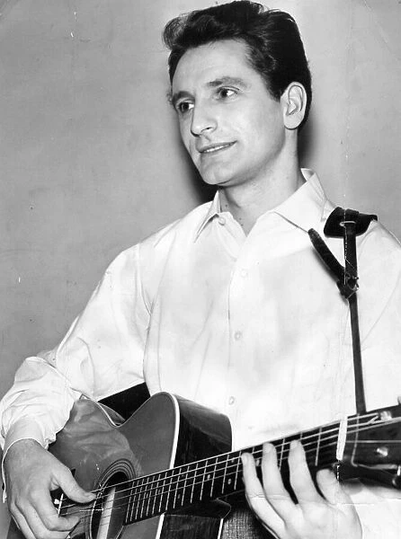 Singer Lonnie Donegan pictured 4 December 1957