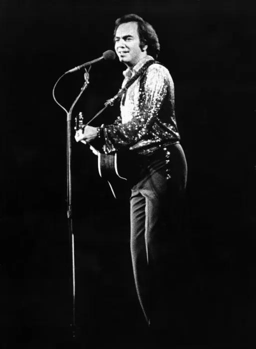Framed Print : Singer Neil Diamond at the N. E. C. Birmingham. 5th July 1984 Framed Print : Singer Neil Diamond at the N. E. C. Birmingham. 5th July 1984