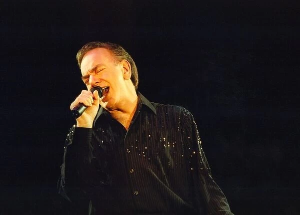 Singer Neil Diamond performs in concert at the Telewest Arena in Newcastle 24 February