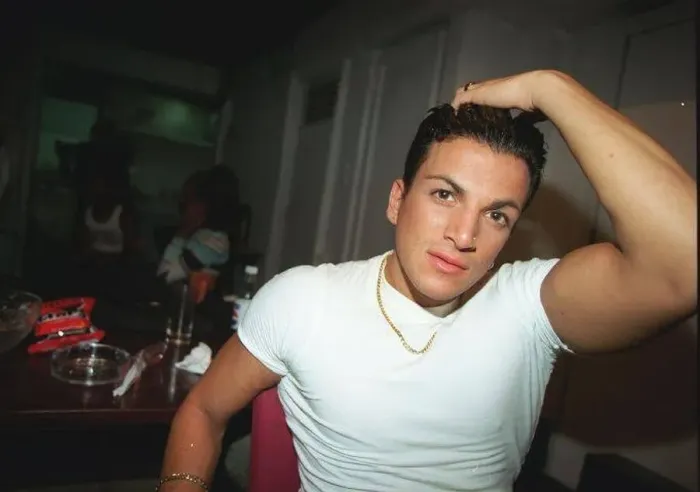 : Singer Peter Andre during his tour of Greece October 1997