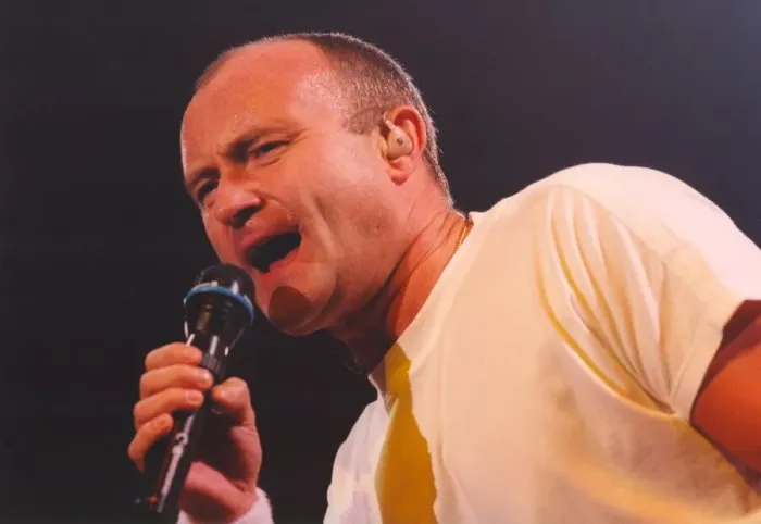 Framed Print : Singer Phil Collins performs in concert at Newcastle Arena 9 November 1997 Framed Print : Singer Phil Collins performs in concert at Newcastle Arena 9 November 1997