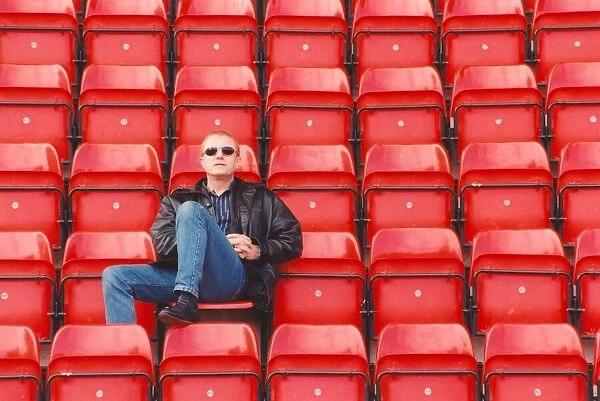 Singer songwriter John Miles, surveys the scene the day before playing the Gateshead