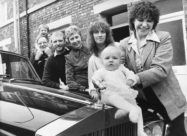 Singer songwriter, John Miles, visits his parents home in Hebburn in his Rolls Royce