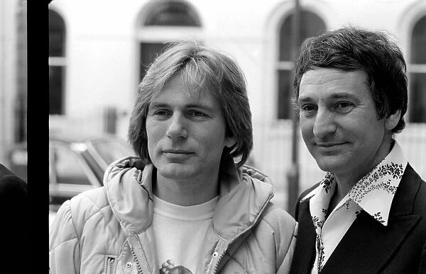 Singers Lonnie Donegan and Adam Faith. January 1978