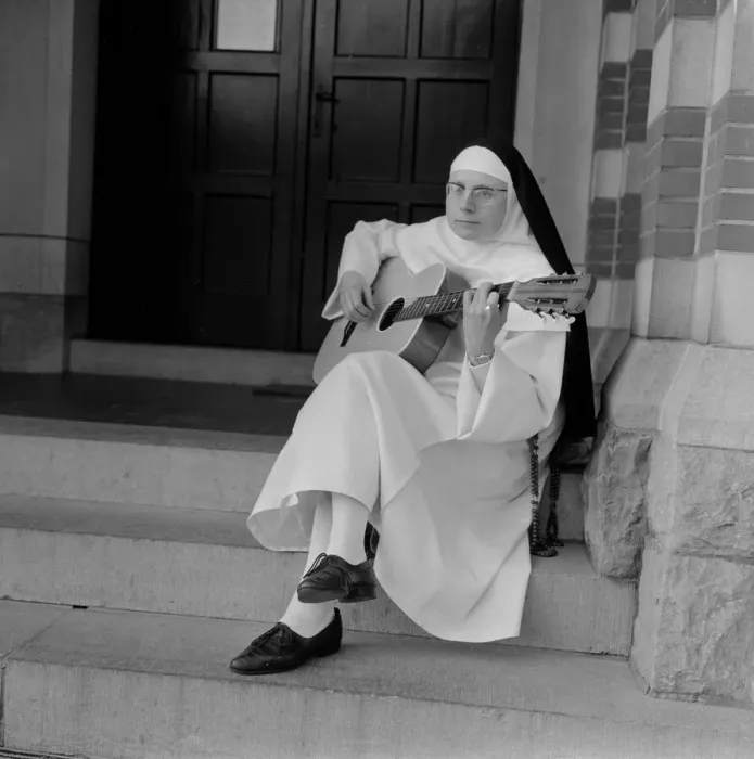 Framed Print : The Singing Nun, born Jeanne-Paule Marie Deckers, she is a nun at the Dominican Framed Print : The Singing Nun, born Jeanne-Paule Marie Deckers, she is a nun at the Dominican