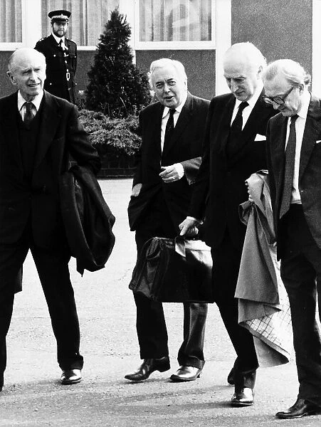 Sir Alec Douglas Home Harold Wilson Lord Peart and Lord Carrington 1978