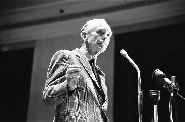 Sir Alec Douglas Home seen here during a hustings meeting at Watford Town Hall during