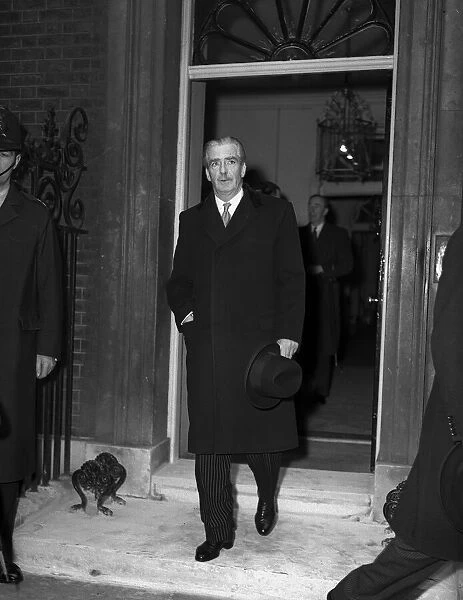 Sir Anthony Eden leaving Downing Street 1955