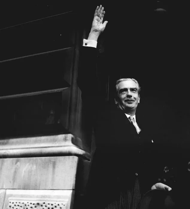 Framed Print : Sir Anthony Eden the new Prime Minister after official appointment had been granted by Framed Print : Sir Anthony Eden the new Prime Minister after official appointment had been granted by