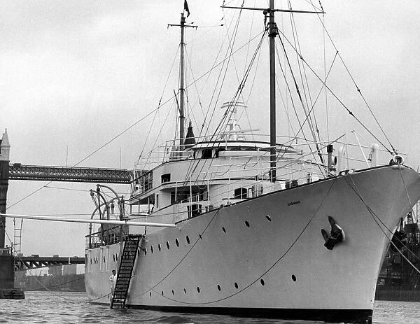 Sir Bernard and Lady Dockers private yacht Shemara