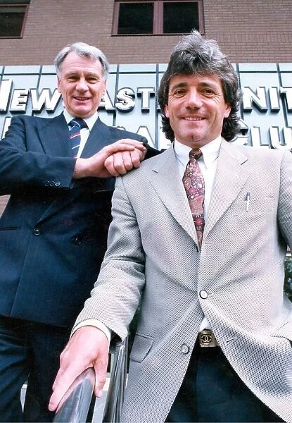 Sir Bobby Robson with Newcastle Uniteds Kevin Keegan