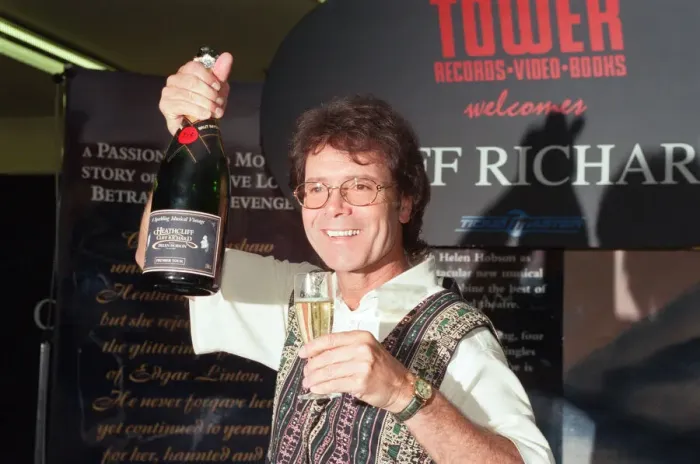 Framed Print : Sir Cliff Richard at Tower Records in Londons Piccadilly Circus Framed Print : Sir Cliff Richard at Tower Records in Londons Piccadilly Circus