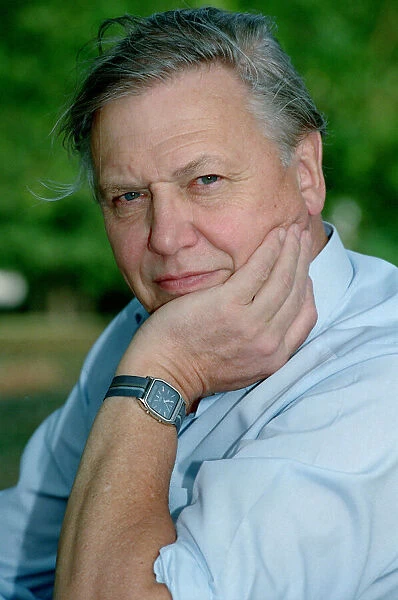 Sir David Attenborough. Television Wildlife and Nature Presenter Portraits