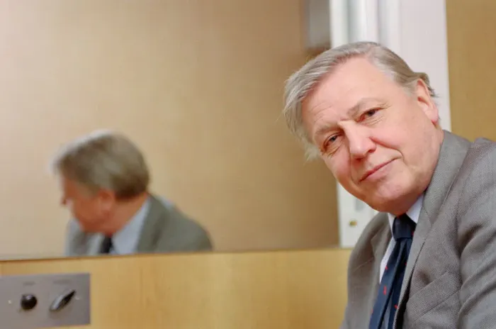 Framed Print : Sir David Attenborough. Television Wildlife and Nature Presenter Portraits