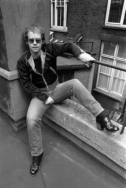 Sir Elton John May 1972 Pictures taken for Jack Bentley Feature in the Sunday