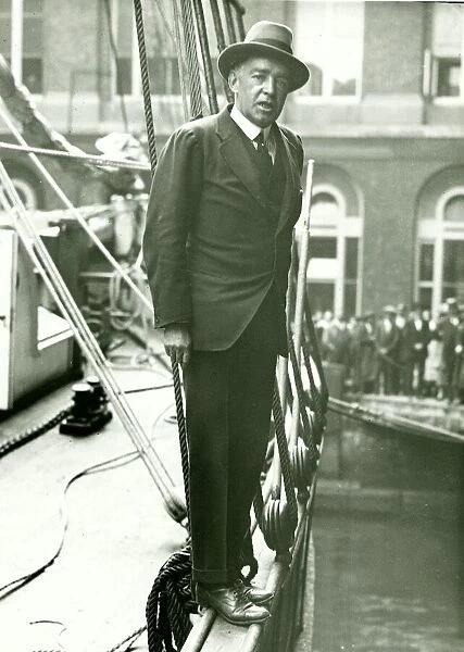 Sir Ernest Shackleton aboard The Quest. September 1921