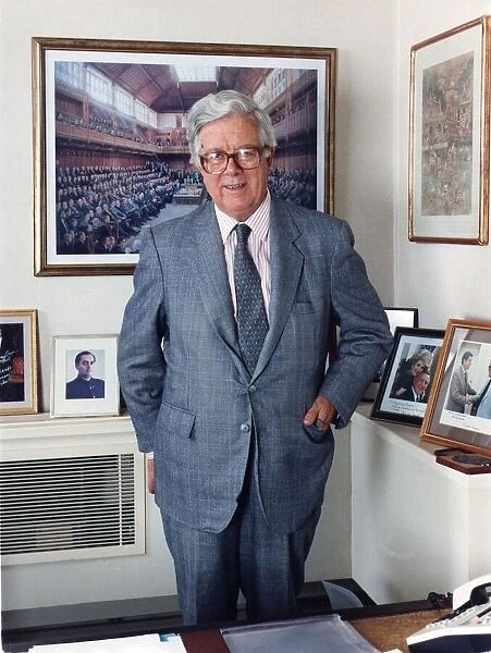 Sir Geoffrey Howe in his office - September 1994