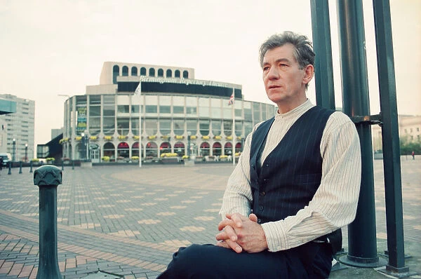 Sir Ian McKellen, actor, at the Birmingham Repertory Theatre, Birmingham, The Midlands