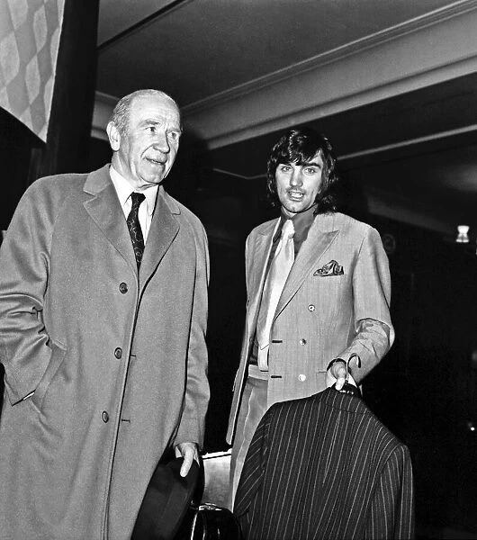 Sir Matt Busby Manager of Manchester United today accompanied George Best to appeal
