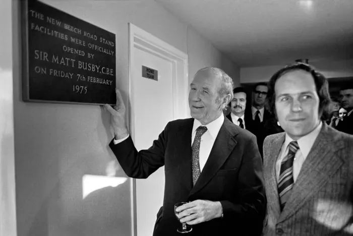 Framed Print : Sir Matt Busby. Oxford United players prior to match. Oxford United players celebrate Framed Print : Sir Matt Busby. Oxford United players prior to match. Oxford United players celebrate