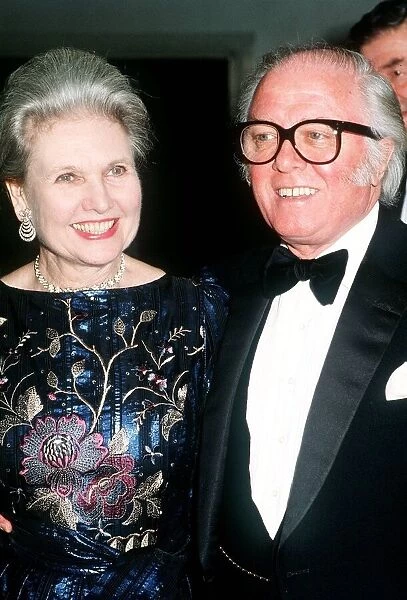 Sir Richard Attenborough Film Director with Lady Attenborough at the B. A. F. T. A. Awards