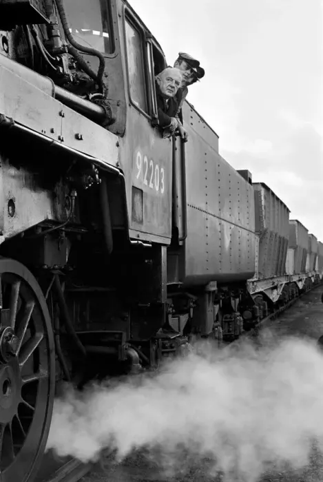 Framed Print : Sir Richards Summers, who drove the last steam train from Bilston Docks at Birkenhead to Framed Print : Sir Richards Summers, who drove the last steam train from Bilston Docks at Birkenhead to