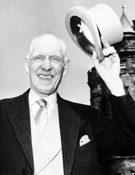 Framed Print : Sir Robert Kelly chairman of Celtic football club at Holyrood House where he received his