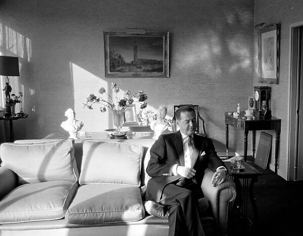 Sir Terence Rattigan, May 1964, Screen Writer. Pictured at home at his London Eaton