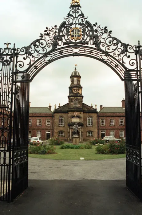 Framed Print : The Sir William Turner Hospital which is close to ICI Wilton. 2nd October 1997