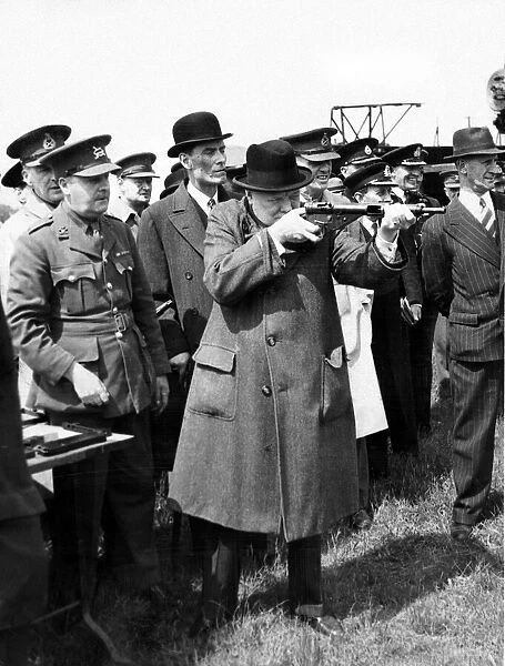 Sir Winston Churchill - 1941 British Prime Minister holding