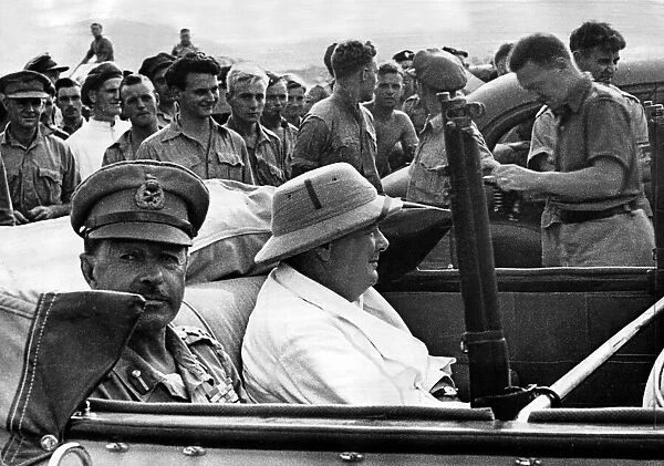 Sir Winston Churchill - 1944 - British Prime Minister with General Alexander