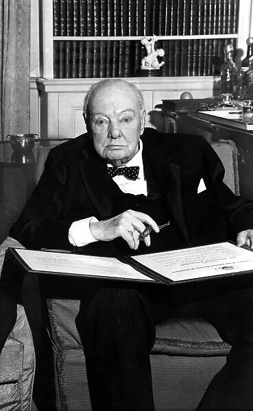 Sir Winston Churchill 1963, British Prime Minister with a very special passport - He was