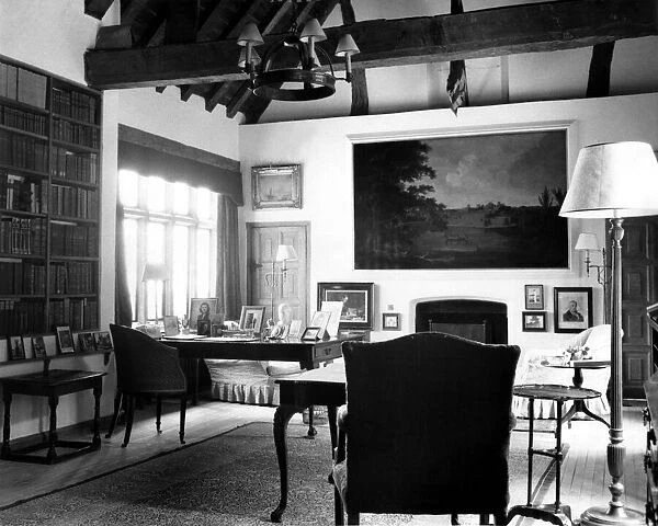 Sir Winston Churchills study in Chartwell House. Sir Winston loved this room